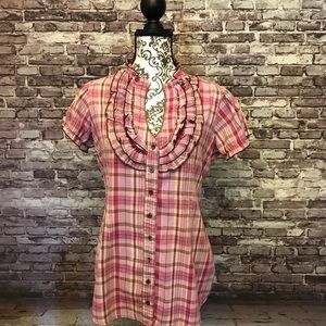 Women’s L casual button blouse